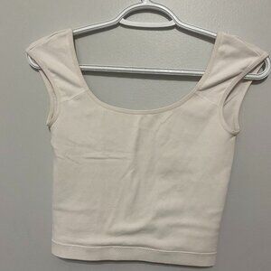 White Garage Scoop Tank